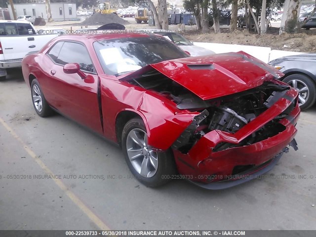 2C3CDZAG2FH732785 - 2015 DODGE CHALLENGER SXT RED photo 1