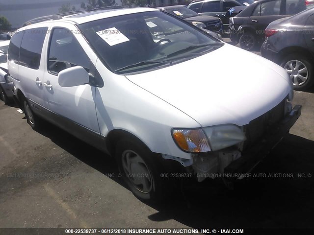 4T3ZF13C12U470487 - 2002 TOYOTA SIENNA LE/XLE WHITE photo 1