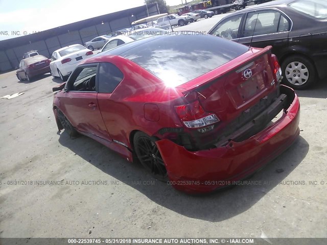 JTKJF5C73D3051546 - 2013 TOYOTA SCION TC 红色 照片 3