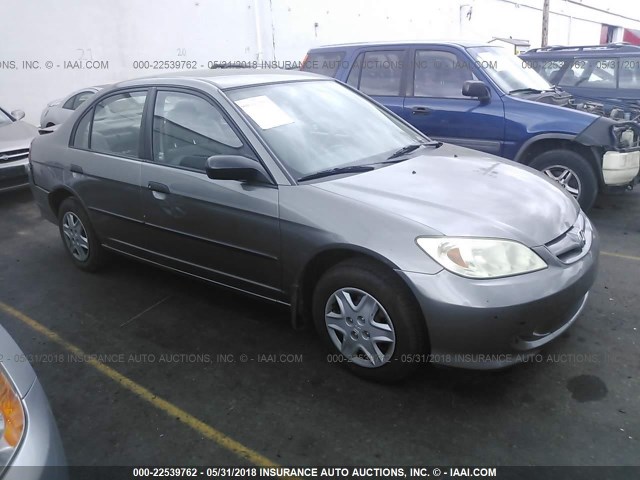 2HGES16325H565765 - 2005 HONDA CIVIC DX VP GRAY photo 1