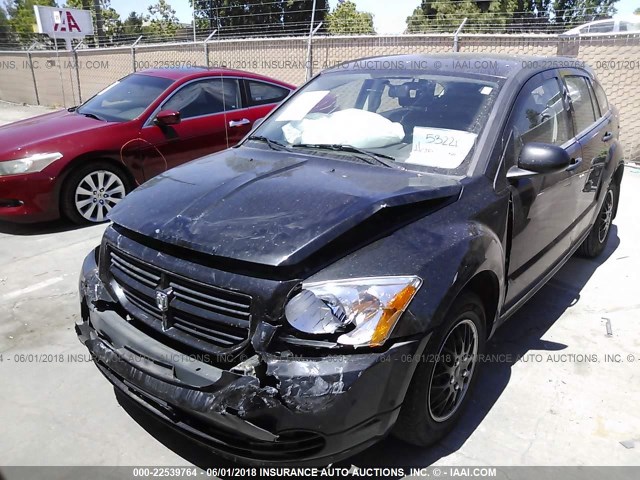 1B3HB28A99D174968 - 2009 DODGE CALIBER SE BLACK photo 2