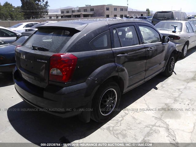 1B3HB28A99D174968 - 2009 DODGE CALIBER SE BLACK photo 4