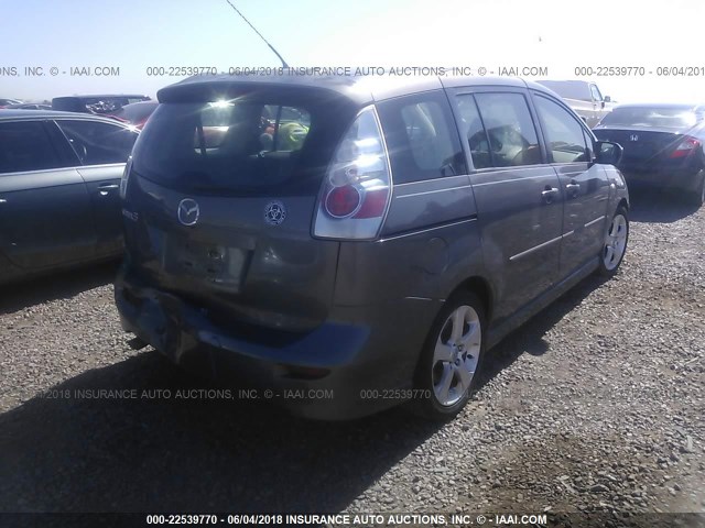 JM1CR29L470146732 - 2007 MAZDA 5 GRAY photo 4