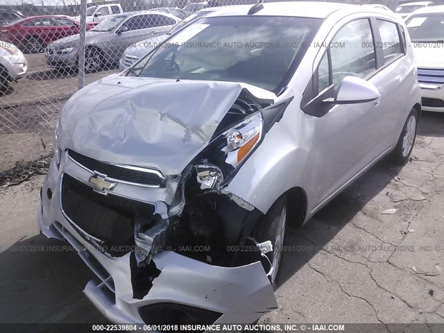 KL8CD6S96FC731967 - 2015 CHEVROLET SPARK 1LT SILVER photo 6