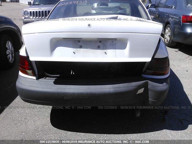 1G8ZH5280WZ296927 - 1998 SATURN SL1 WHITE photo 6