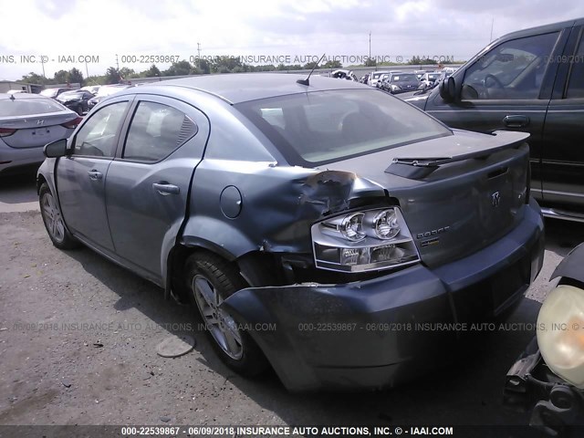 1B3LC56D89N506950 - 2009 DODGE AVENGER SXT/R/T SILVER photo 3