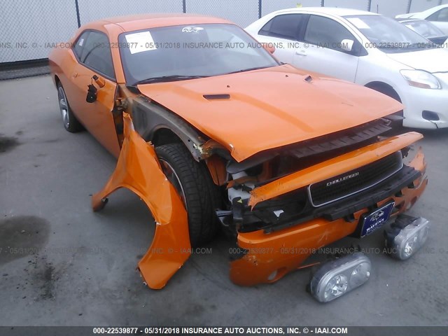 2C3CDYAG1EH196470 - 2014 DODGE CHALLENGER SXT ORANGE photo 1