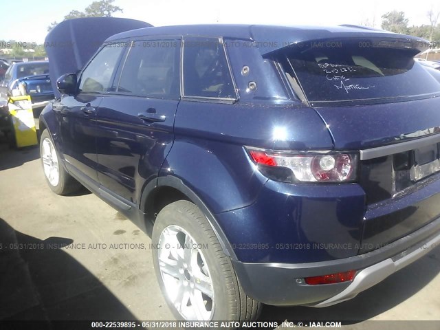 SALVR2BG6DH802845 - 2013 LAND ROVER RANGE ROVER EVOQU PURE PREMIUM BLUE photo 6