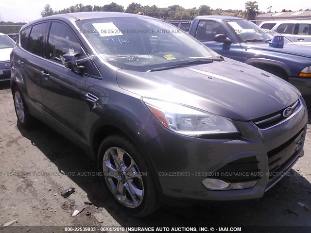 1FMCU0H94DUD01787 - 2013 FORD ESCAPE SEL GRAY photo 1