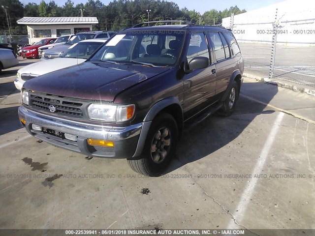 JN8AR05S3WW266126 - 1998 NISSAN PATHFINDER XE/LE BURGUNDY photo 2