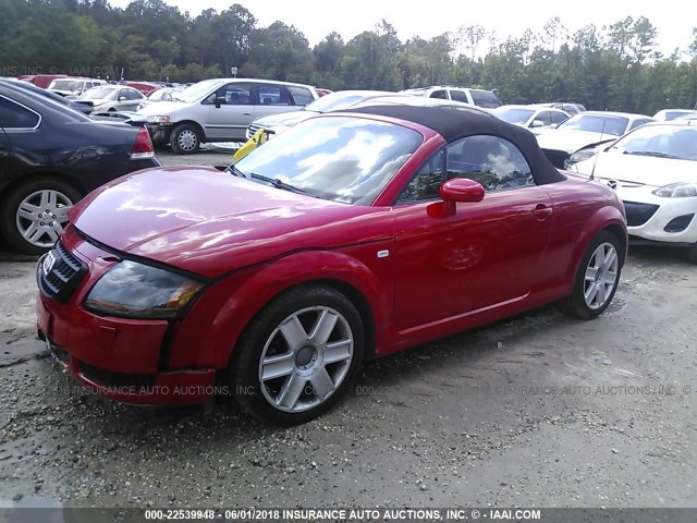 TRUTC28N441013369 - 2004 AUDI TT RED photo 2