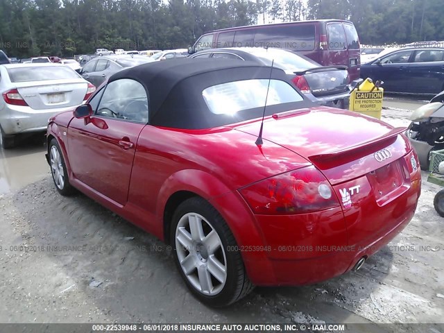 TRUTC28N441013369 - 2004 AUDI TT RED photo 3