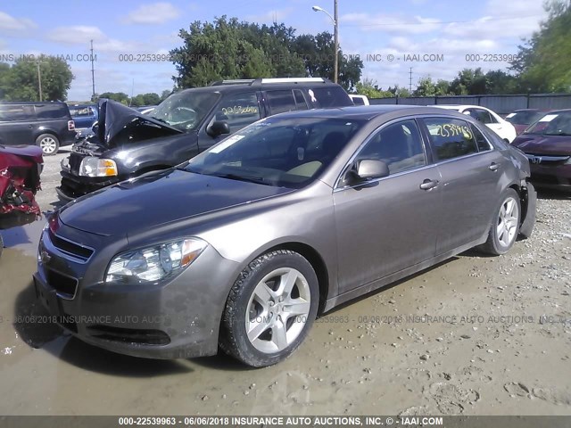 1G1ZA5EU5BF252378 - 2011 CHEVROLET MALIBU LS 棕色 照片 2