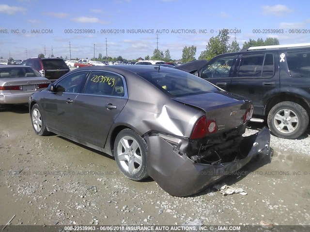 1G1ZA5EU5BF252378 - 2011 CHEVROLET MALIBU LS 棕色 照片 3