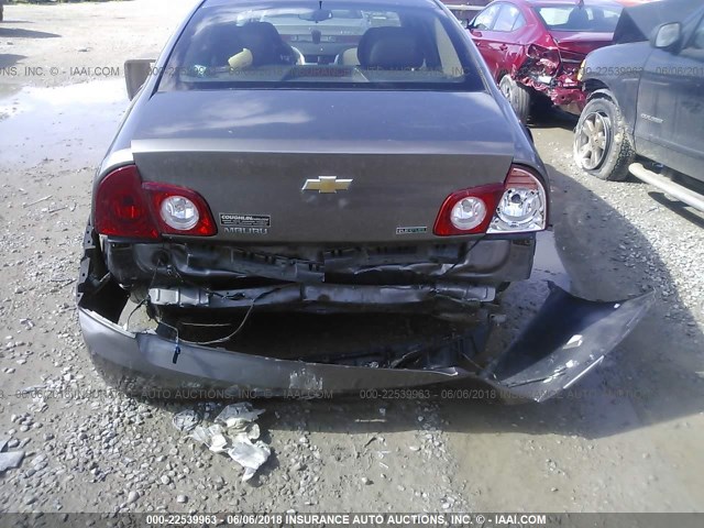 1G1ZA5EU5BF252378 - 2011 CHEVROLET MALIBU LS 棕色 照片 6