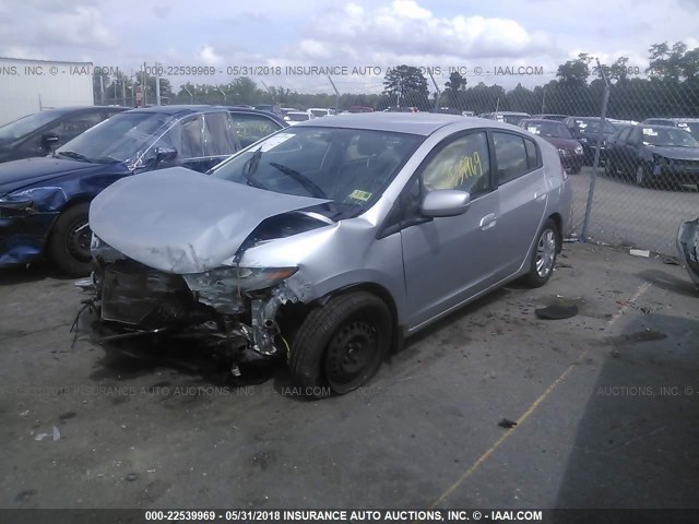 JHMZE2H58AS014074 - 2010 HONDA INSIGHT LX SILVER photo 2