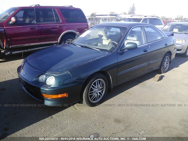 JH4DB8588WS000705 - 1998 ACURA INTEGRA GSR GREEN photo 2