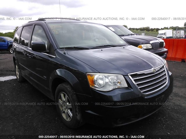 2A8HR54P98R821430 - 2008 CHRYSLER TOWN & COUNTRY TOURING BLUE photo 1