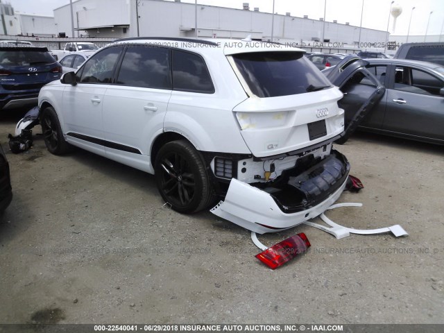 WA1VAAF79JD009832 - 2018 AUDI Q7 PRESTIGE WHITE photo 3