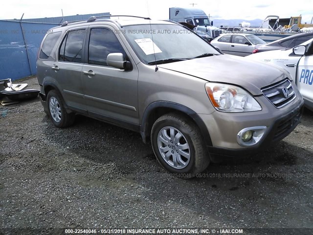 JHLRD78946C050160 - 2006 HONDA CR-V SE/EX BROWN photo 1