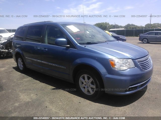 2A4RR5DG1BR702641 - 2011 CHRYSLER TOWN & COUNTRY TOURING BLUE photo 1