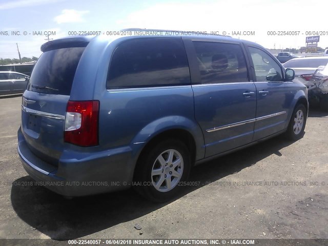 2A4RR5DG1BR702641 - 2011 CHRYSLER TOWN & COUNTRY TOURING BLUE photo 4