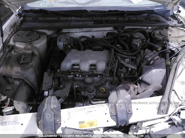 2G1WL52J911251084 - 2001 CHEVROLET LUMINA WHITE photo 10