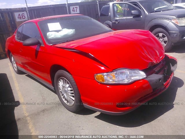 2G1WW12E9Y9167510 - 2000 CHEVROLET MONTE CARLO LS RED photo 1