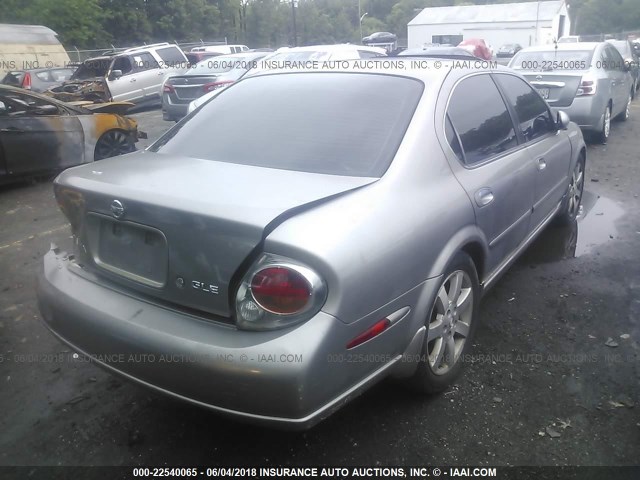 JN1DA31A72T319374 - 2002 NISSAN MAXIMA GLE/SE GRAY photo 4