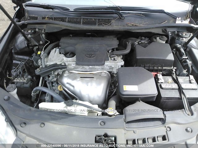 4T1BF1FK6FU113020 - 2015 TOYOTA CAMRY LE/XLE/SE/XSE BLACK photo 10