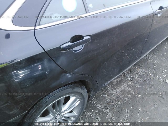 4T1BF1FK6FU113020 - 2015 TOYOTA CAMRY LE/XLE/SE/XSE BLACK photo 6