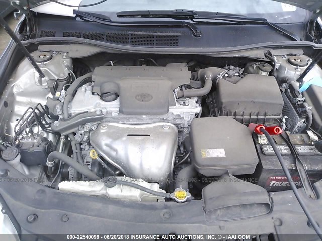 4T4BF1FKXFR510011 - 2015 TOYOTA CAMRY LE/XLE/SE/XSE SILVER photo 10