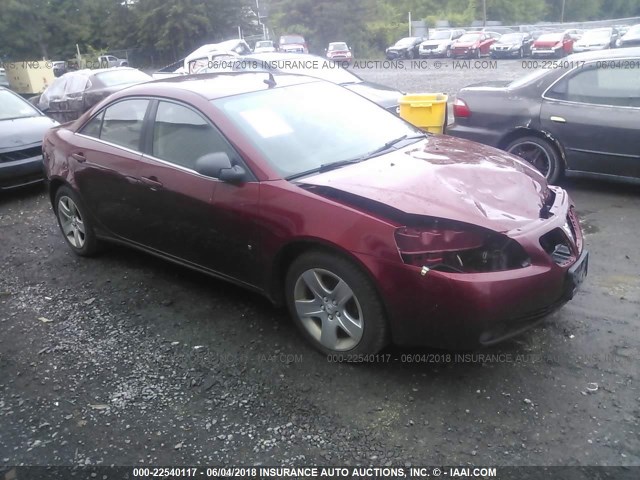 1G2ZG57B194132119 - 2009 PONTIAC G6 MAROON photo 1