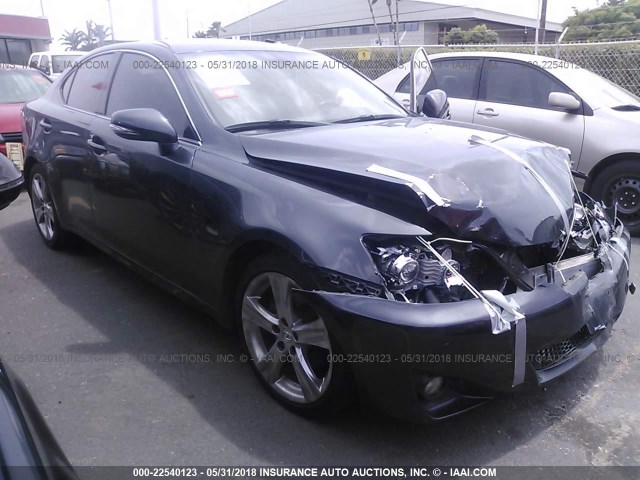 JTHBF5C27B5135272 - 2011 LEXUS IS 250 BLACK photo 1