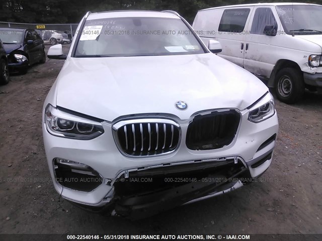 5UXTR9C52JLC81184 - 2018 BMW X3 XDRIVEM40I Белый фото 6