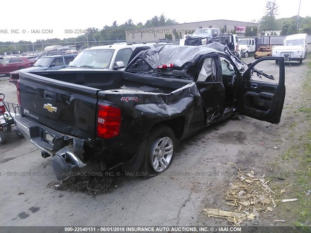 1GCVKREC7EZ361476 - 2014 CHEVROLET SILVERADO K1500 LT BLACK photo 4