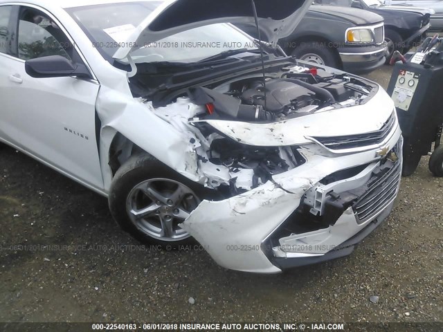1G1ZB5ST2HF288224 - 2017 CHEVROLET MALIBU LS WHITE photo 6