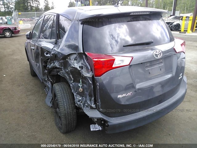 2T3BFREV5FW341821 - 2015 TOYOTA RAV4 LE GRAY photo 6