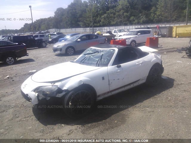 JM1NC2LF5F0242333 - 2015 MAZDA MX-5 MIATA CLUB WHITE photo 2