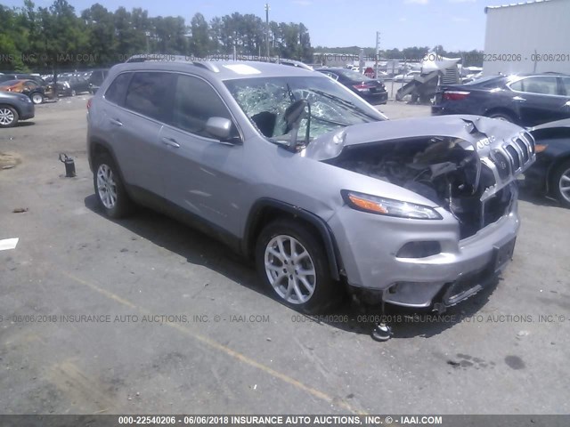 1C4PJLCS6EW106015 - 2014 JEEP CHEROKEE LATITUDE GRAY photo 1