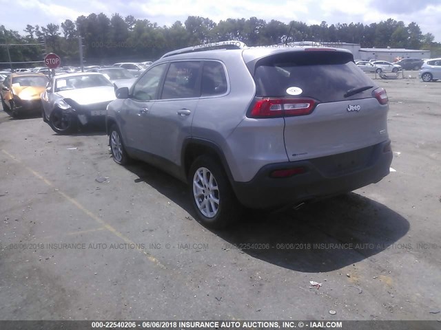 1C4PJLCS6EW106015 - 2014 JEEP CHEROKEE LATITUDE GRAY photo 3