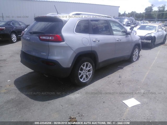 1C4PJLCS6EW106015 - 2014 JEEP CHEROKEE LATITUDE GRAY photo 4