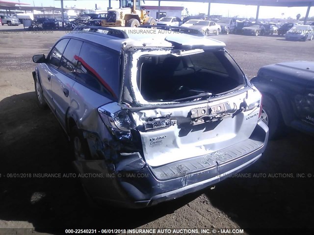 4S4BP61C057352800 - 2005 SUBARU LEGACY OUTBACK 2.5I SILVER photo 6