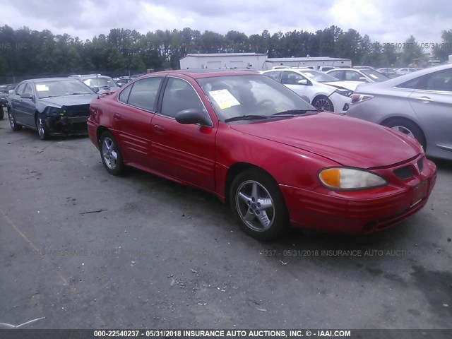 1G2NF52F32C318462 - 2002 PONTIAC GRAND AM SE1 RED photo 1