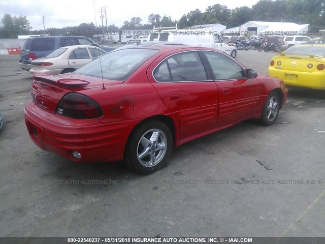 1G2NF52F32C318462 - 2002 PONTIAC GRAND AM SE1 RED photo 4