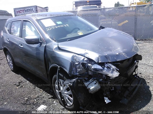 KNMAT2MV4FP561511 - 2015 NISSAN ROGUE S/SL/SV GRAY photo 1