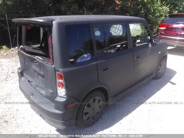 JTLKT334X64074581 - 2006 TOYOTA SCION XB შავი ფოტო 4