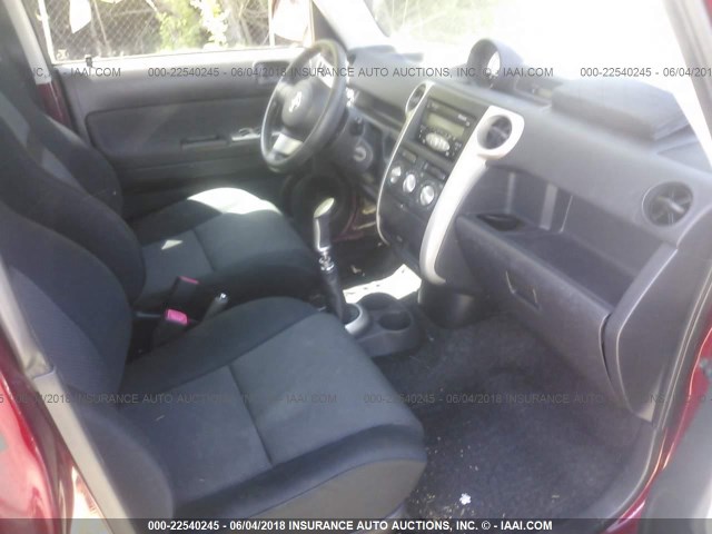 JTLKT334X64074581 - 2006 TOYOTA SCION XB შავი ფოტო 5