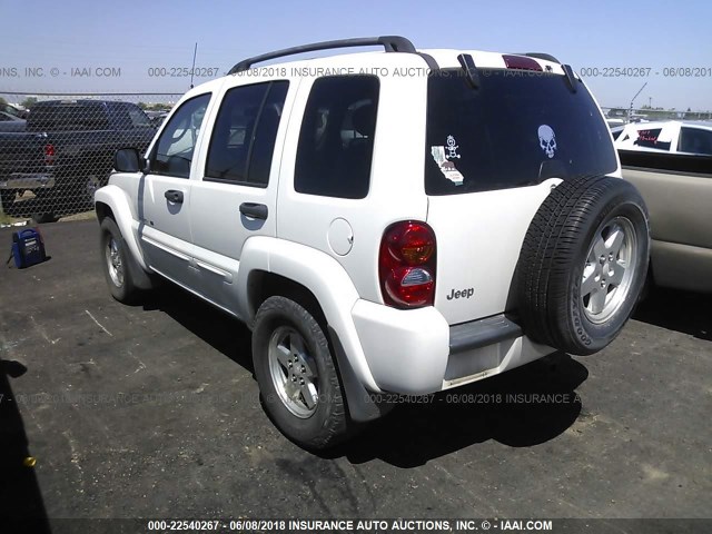 1J4GK58K52W137280 - 2002 JEEP LIBERTY LIMITED WHITE photo 3