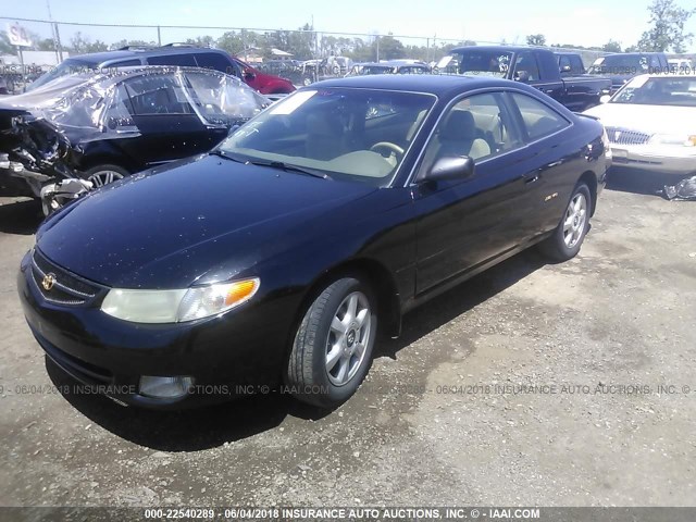 2T1CF22P4XC242033 - 1999 TOYOTA CAMRY SOLARA SE/SLE BLACK photo 2